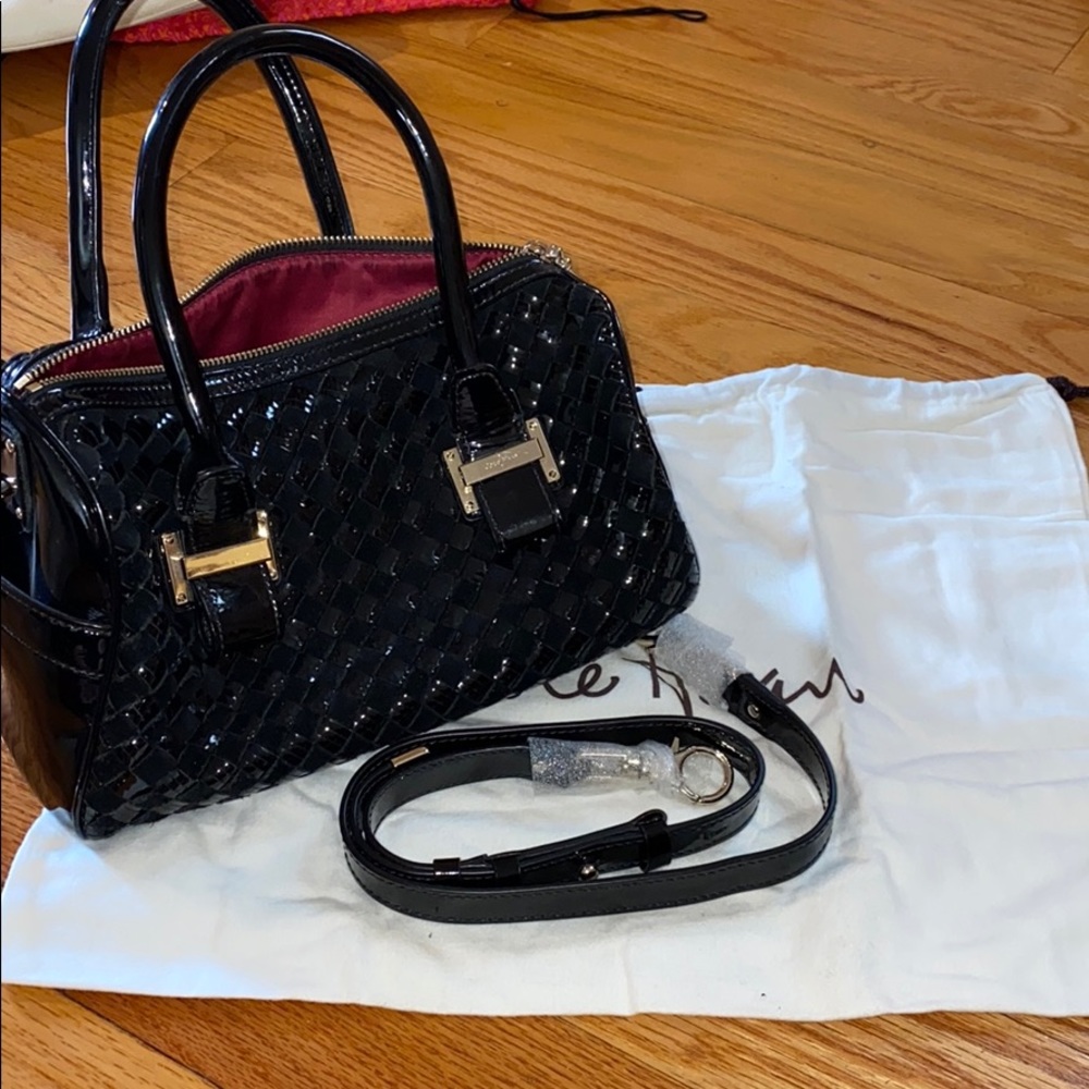 Cole Haan Leather/Suede Woven Purse